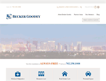 Tablet Screenshot of beckergoodey.com